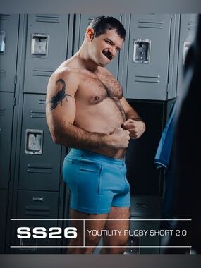 NASTY PIG YOUTILITY Rugby Short 2.0 - Light Blue Men’s Athletic Shorts